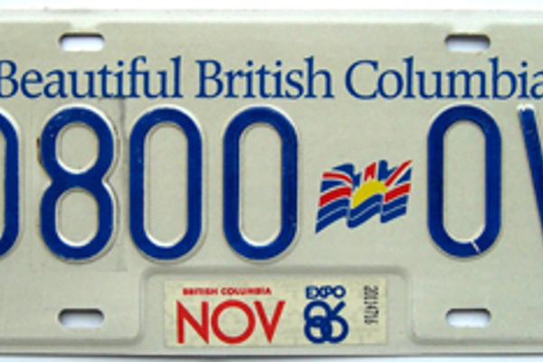 BC License Plates