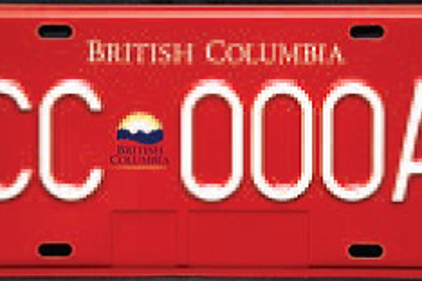 BC License Plates